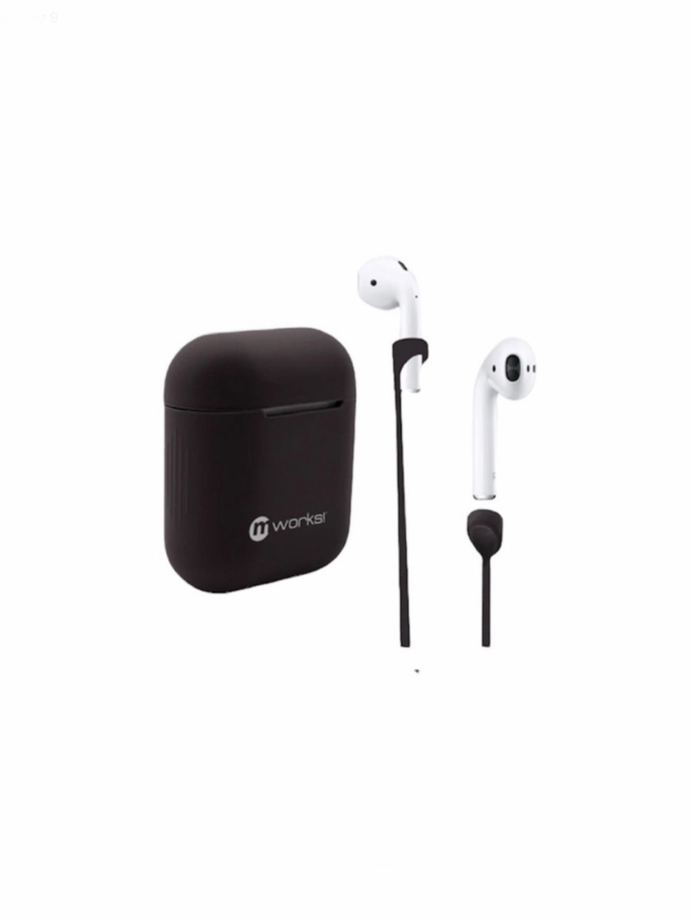 mworks! mCase Airpod Pro Case Skin + Straps in Black